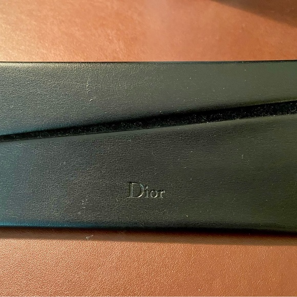 NWOT Christian Dior mirrored sunglasses, light blue frame, case, certification - Picture 7 of 11